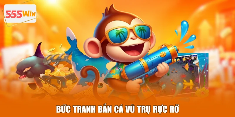 Bức tranh Bắn Cá Vũ Trụ rực rỡ